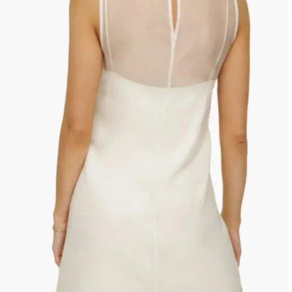 Reformation Dress Vina Sheer Overlay Minidress - Picture 2 of 4